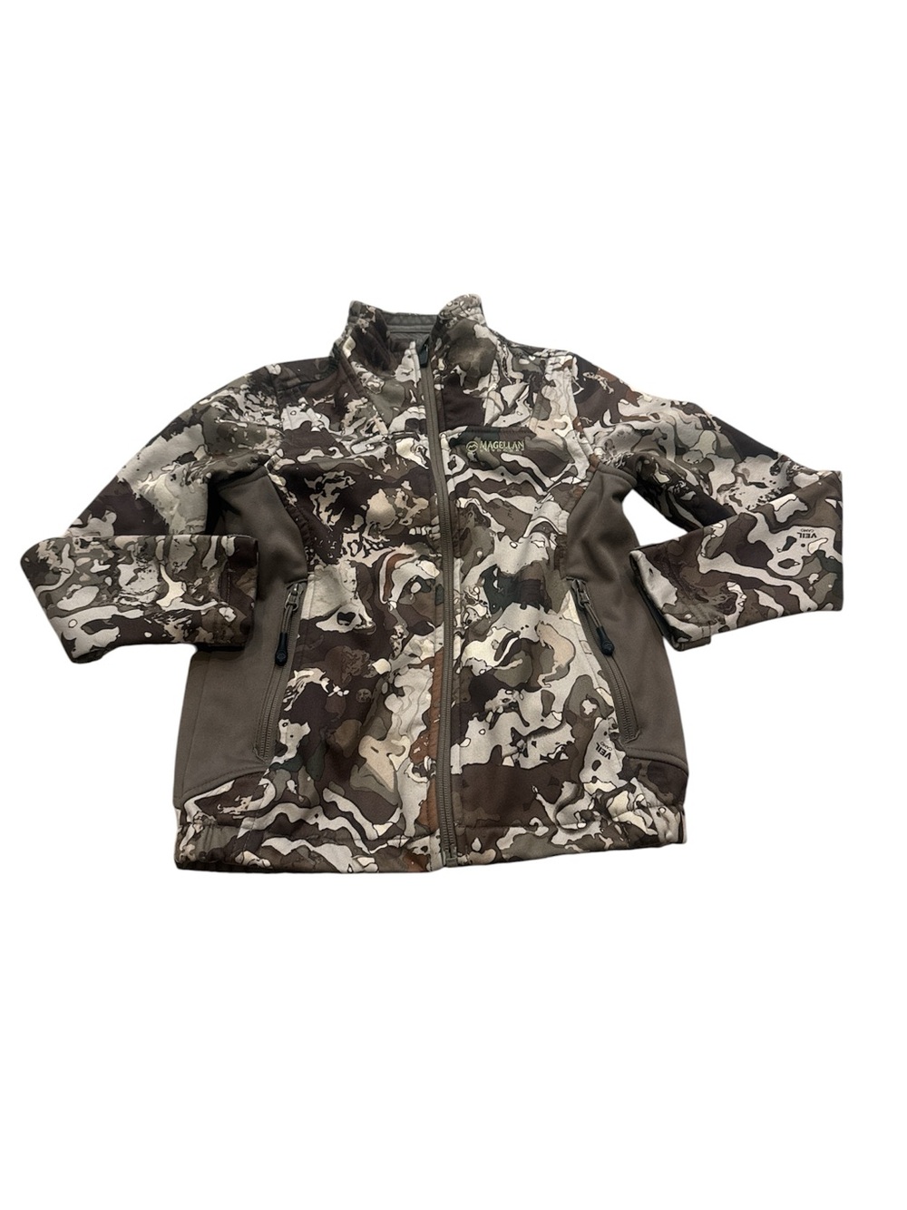 Magellan Outdoors Kids Camo Puffer Jacket - Brown, Gray, Cream